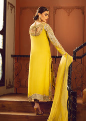 Arched Blossom – Yellow & Silver Embroidered Suit