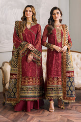 Regal Heritage – Maroon Angrakha Embroidered Ensemble