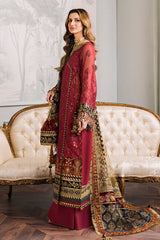 Regal Heritage – Maroon Angrakha Embroidered Ensemble
