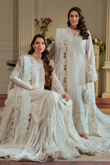 Ethereal Grace – White Embroidered Luxury Ensemble