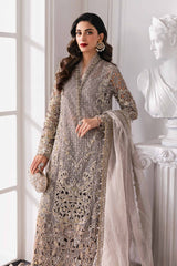 Regal Grey Embroidered Luxury Ensemble