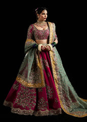 Magenta Regal Bridal Lehenga with Heavy Embroidery