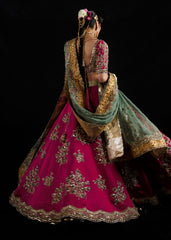 Magenta Regal Bridal Lehenga with Heavy Embroidery