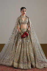 Golden Embroidered Bridal Lehenga