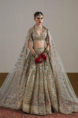 Golden Embroidered Bridal Lehenga