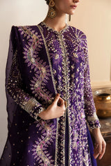 Royal Amethyst – Purple Embroidered Formal Ensemble