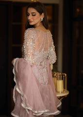 Blush Radiance – Pink Embellished Formal Ensemble