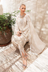 Pearl Elegance – White Embroidered Formal Ensemble