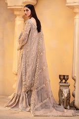 Golden Taupe Radiance – Embroidered Formal Ensemble