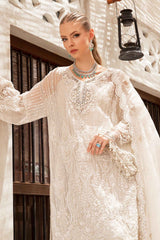 Pearl Elegance – White Embroidered Formal Ensemble