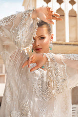 Pearl Elegance – White Embroidered Formal Ensemble