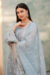 Celestial Mist – Powder Blue Embroidered Formal Ensemble