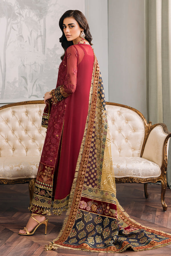 Regal Heritage – Maroon Angrakha Embroidered Ensemble