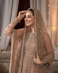 Golden Blossom – Champagne Gold Embroidered Bridal Gown