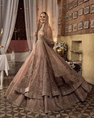 Golden Blossom – Champagne Gold Embroidered Bridal Gown
