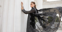 Unstitched Embroidered Chiffon Suit