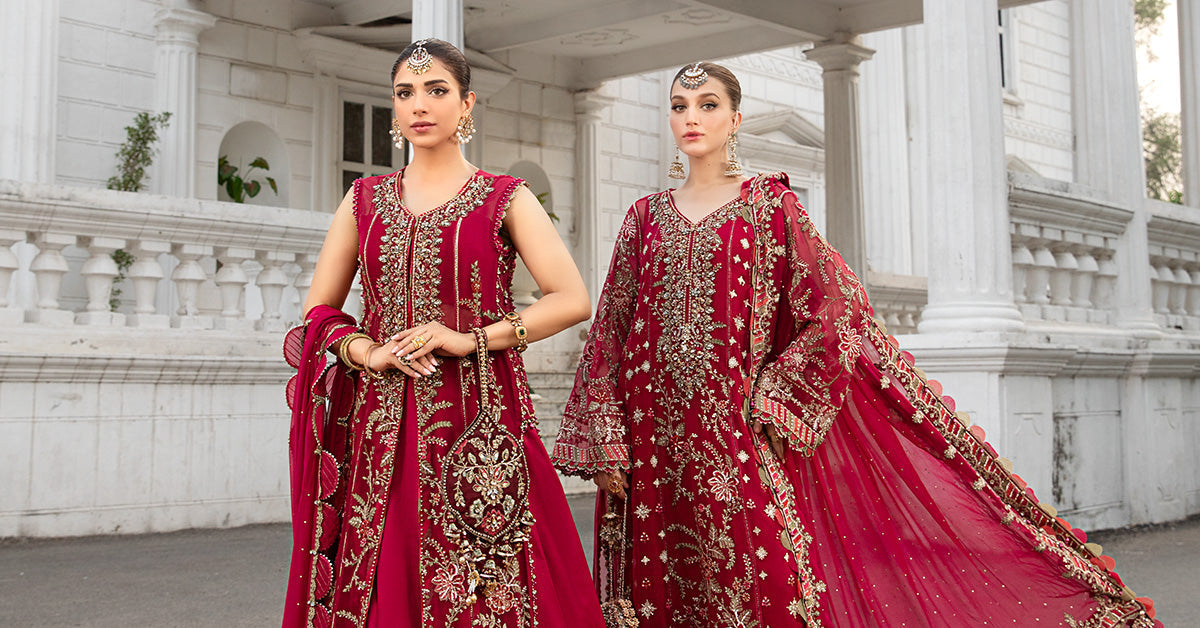 Unstitched Embroidered Chiffon Suit