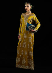 Mustard Gold Straight Long Dress
