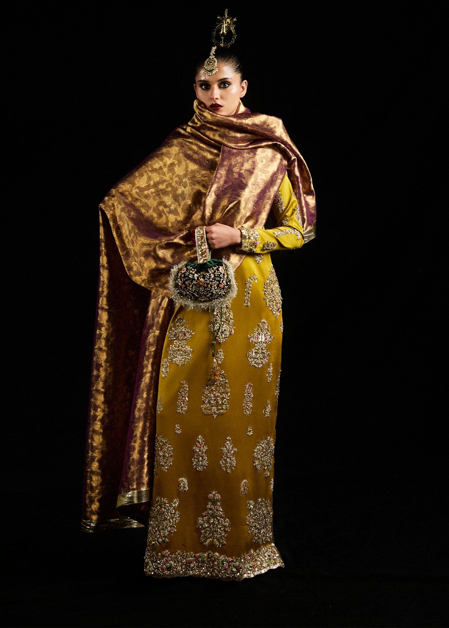 Mustard Gold Straight Long Dress
