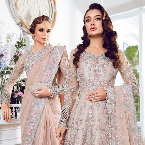 Unstitched Embroidered Chiffon Suit