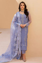 Lavender Twilight – Lilac Embroidered Formal Ensemble
