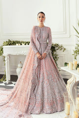 Ethereal Blush Silver Bridal Maxi