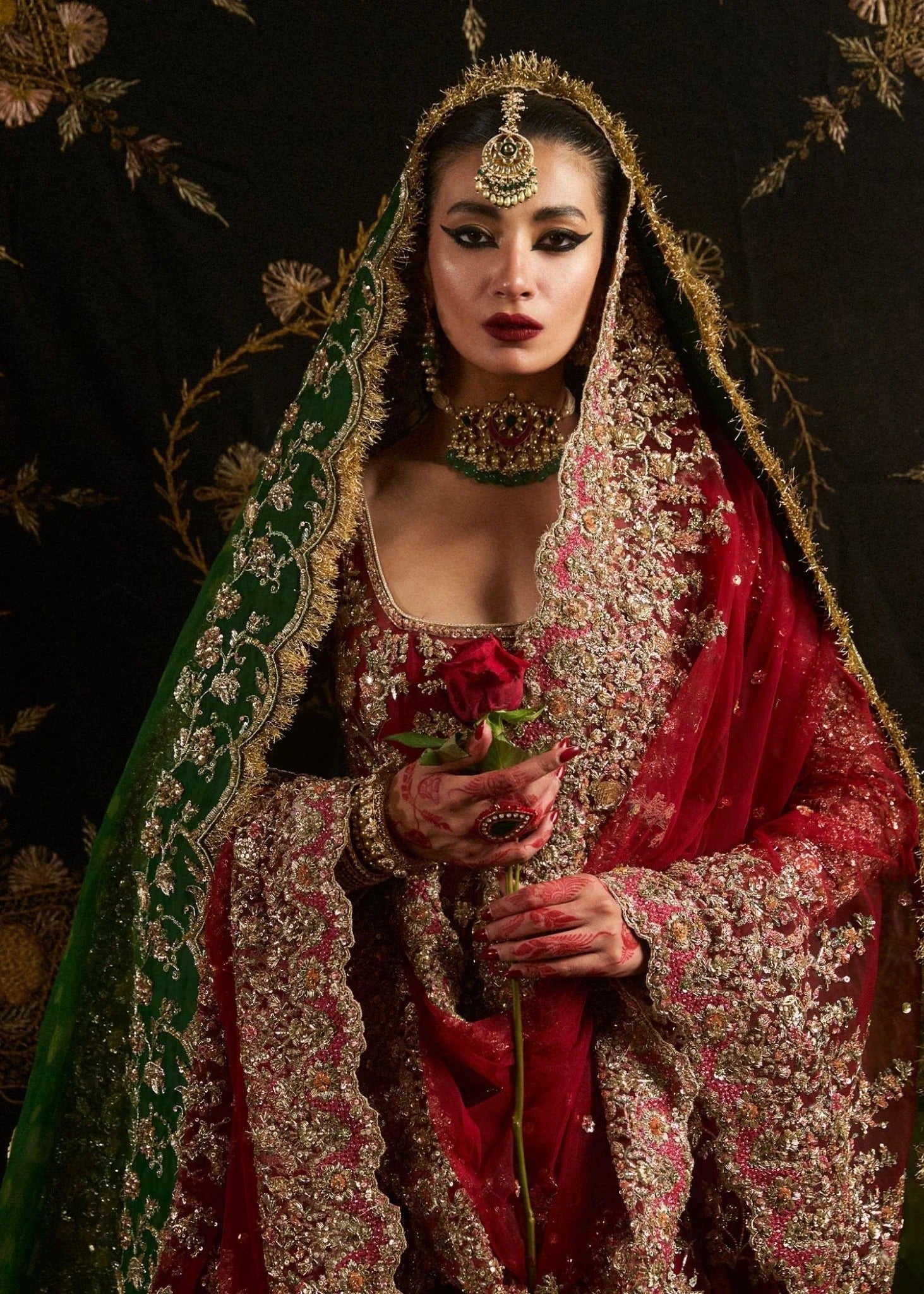 Imperial Crimson Bridal Lehenga