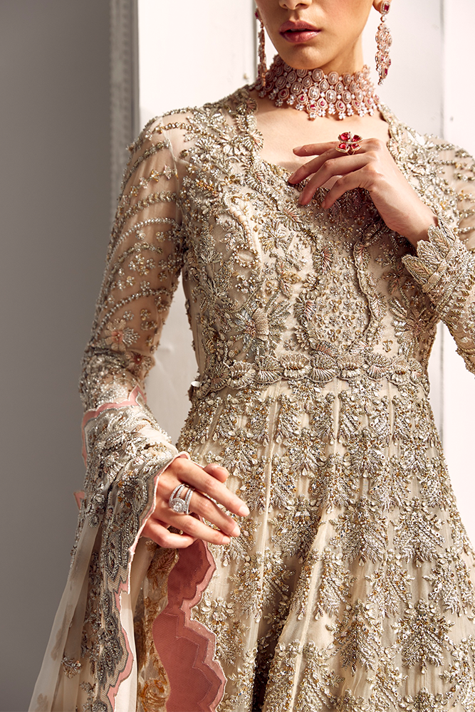 Champagne Elegance Bridal Gown