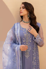Lavender Twilight – Lilac Embroidered Formal Ensemble