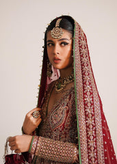 Majestic Crimson Bridal Ensemble – A Regal Symphony of Tradition & Grandeur
