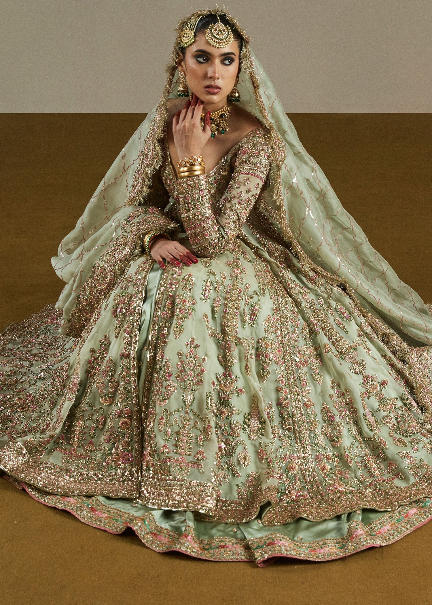 Mint Blossom Bridal Ensemble