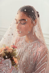 Ethereal Blush Silver Bridal Maxi