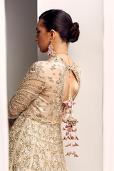 Champagne Elegance Bridal Gown