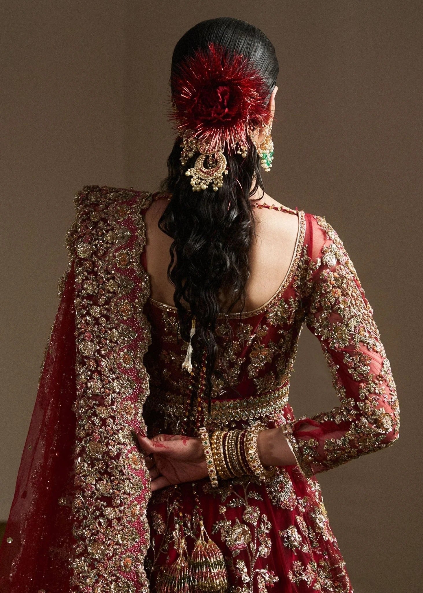 Imperial Crimson Bridal Lehenga